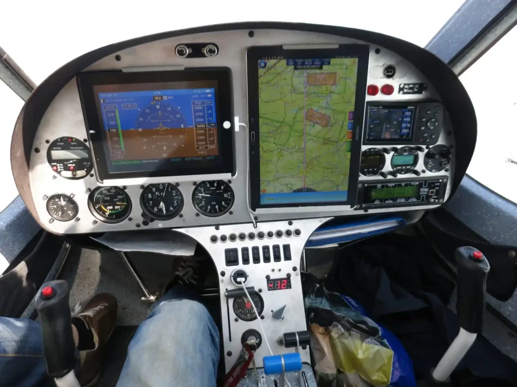 Flugzeug-Dashboard